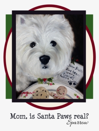 Click And Drag To Re-position The Image, If Desired - Christmas West Highland Terrier Art