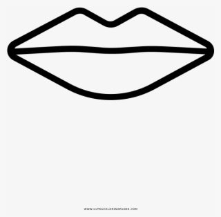 Lips Coloring Page - Line Art