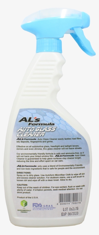 Al's Formula Auto Glass Cleaner Spray Bottle 500ml - Plastic Bottle