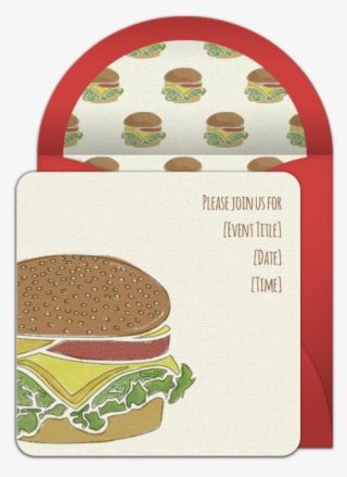 Burger Cookout Online Invitation From Punchbowl - Fast Food