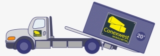 Tow Truck Container Delivery - Diagram