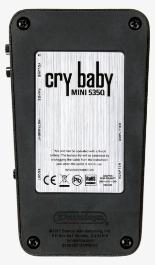 Dunlop Cry Baby Mini 535q Wah Pedal - Cry Baby