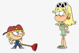 Plunger Png - Loud House Leni And Lana