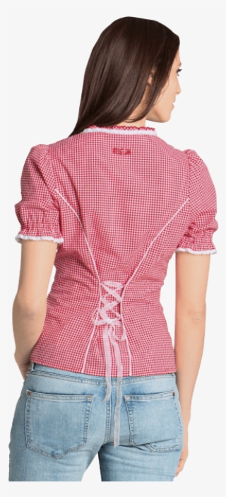 Traditional Blouse Checked Lady - Cardigan