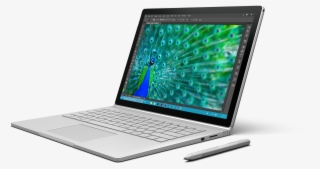 Microsoft Surface Book Shown With Surface Pen - Laptop With Gtx 1060