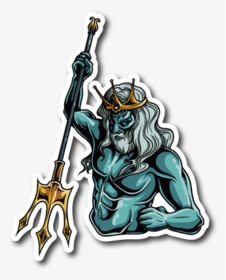 Greek God Poseidon Sticker - Poseidon Decals Transparent PNG - 600x600 -  Free Download on NicePNG