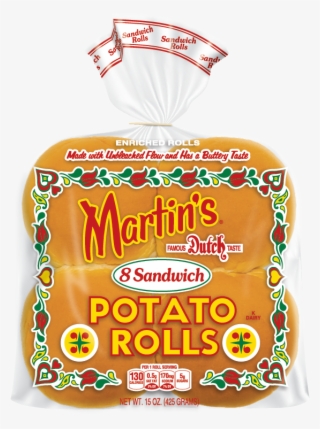 Martin's Sandwich Potato Rolls, Made With Unbleached - Martin's Potato Hamburger Bun