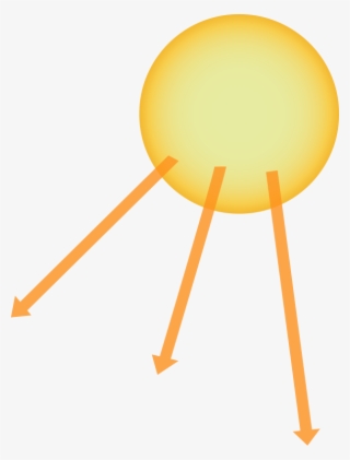 Illustration Of The Sun With Three Rays