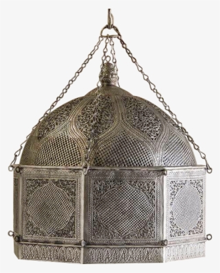 filigree pattern solid metal indian lantern chandelier - dome