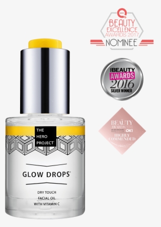 Glow Drops Bottle - The Hero Project Glow Drops Dry Touch Facial Oil +