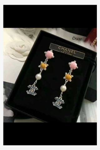 Ch@nel Color Drops Pearl Tassel Stud Earrings New S925 - Earrings