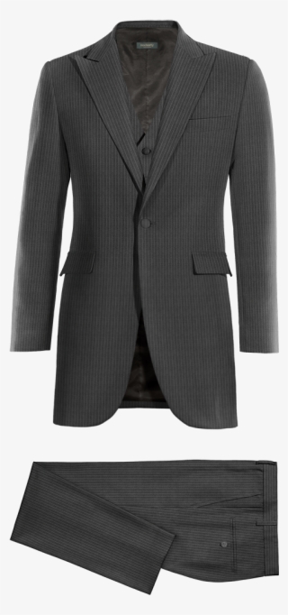 Grey Custom Frock Coat - Suit