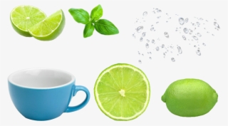 Cup Of Water Png - Green Lemon Hd Png