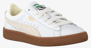 White Puma Sneakers Basket Classic Gum Deluxe Ps - Sneakers