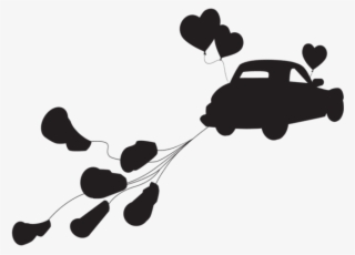 Free Png Wedding Car Just Married Silhouette Png Png - Just Married Car Png