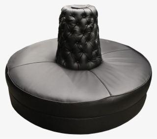 Black Round Sofa Cone With Round Sofa - Couch