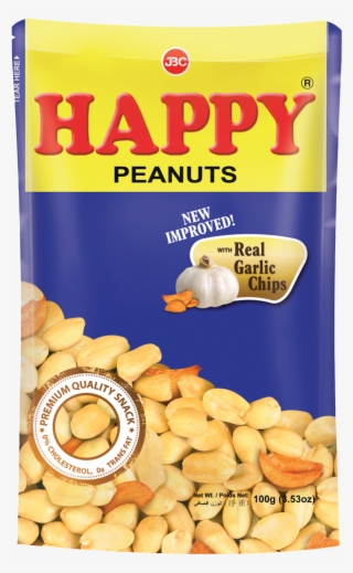 Happy Offers High Quality, Imported, Greaseless Peanuts - Glass Handle With Care Labels