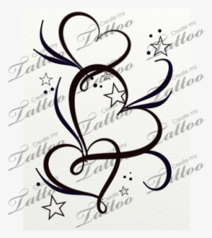 Banner Free Stock Marketplace Hearts Stars And Filigree - Tattoos Of Stars And Hearts