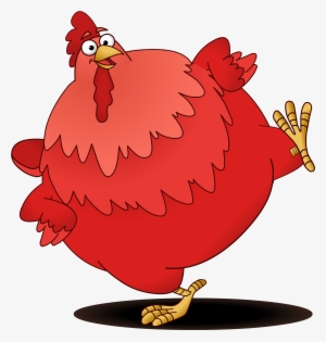 Dora The Explorer Big Red Chicken Character Dancing - Red Chicken