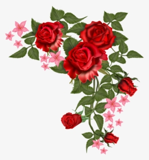 Download Flowers Vectors Free Png Transparent Image - Red Flower Vector Png