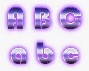 Alphabet, Neon, Neon Tetra, Alpha Bet - Alphabet Letras Neon Png