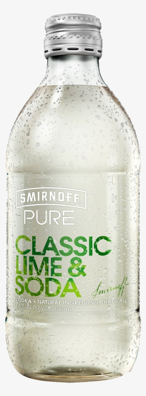 Smirnoff Pure Classic Lime & Soda Bottles 300ml - Smirnoff Pure Passionfruit Lime & Soda 300ml