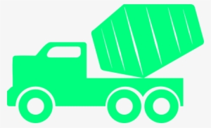 Green Dump Truck Clip Art - Cement Truck Clip Art