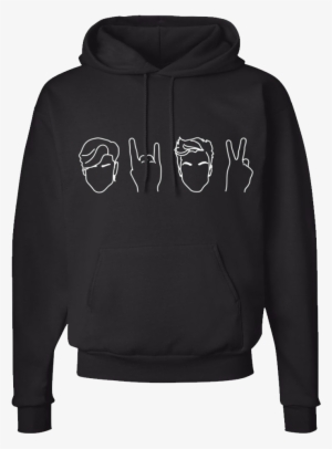 Double Tap To Zoom - Dolan Twins Black Hoodie