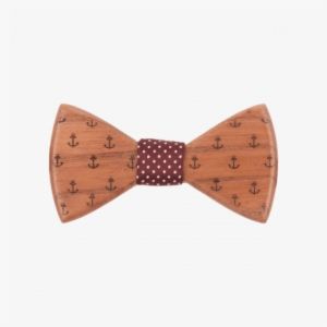 Anchor Me Not Wooden Bowtie - Paisley