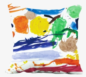 Colorful Abstract Pillow - Painting