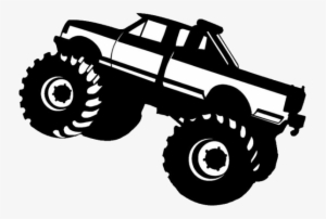 Vector Pickup - Monster Truck Silhouette Png