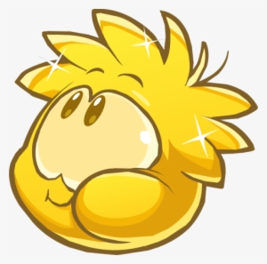 Gold Puffle Eating - Club Penguin Puffles Gold