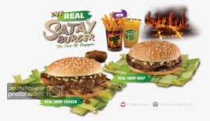 I Was Curious When I Was The Burger King's Advertisement - Burger King Satay Burger