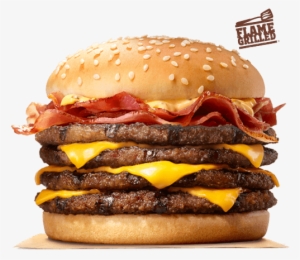 Our Made To Order Bk® Quad Stacker Boasts Four Flame-grilled - Burger King Stacker