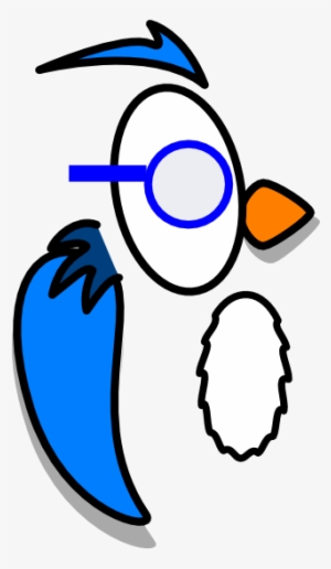 Blue Owl With Glasses Svg Clip Arts 318 X 597 Px