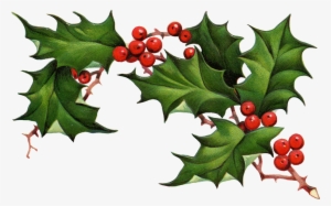 Christmas Holly Border Free Clipart Free Clip Art Images - Schwarzes Labrador Retriever, Das Geschenk Holt Karte