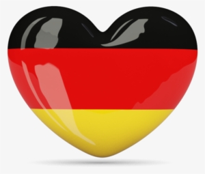 Png Format - German Flag In A Heart