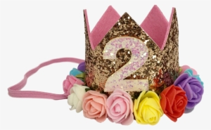 Glitter Glam 2nd Birthday Crowns Headbands - Clothing