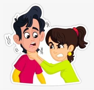 Send - Sad Couple Sticker Png Transparent PNG - 540x516 - Free Download on  NicePNG