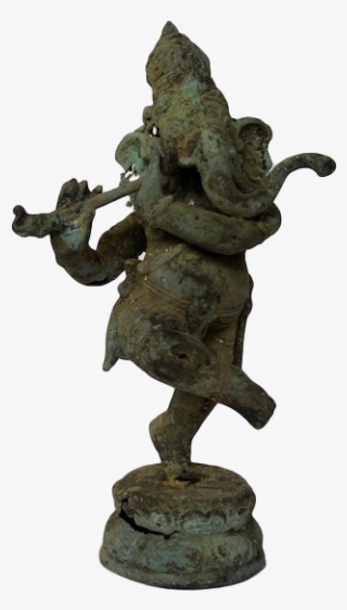 dancing ganesha relic - bronze sculpture