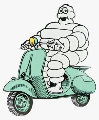 Michelin Man On Scooter