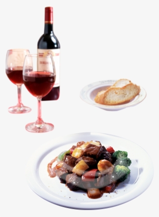 Clip Transparent Stock Chicken Curry European Bread - Red Wine