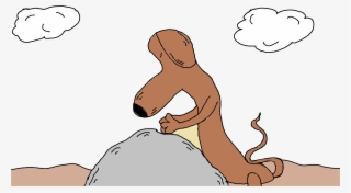 Dog Clip Art Stone Cloud Clipart Png - Cartoon