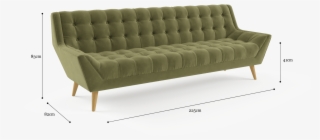 Pia 3 Seater Sofa - Studio Couch