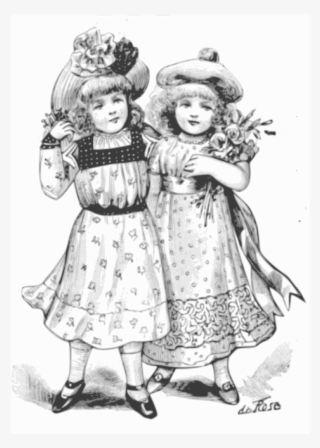 All Photo Png Clipart - Two Girl Children Drawing