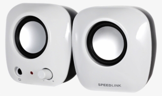Snappy Stereo Speakers, White - Computer Speaker