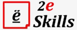 Cropped 2e Skills Logo - Carmine
