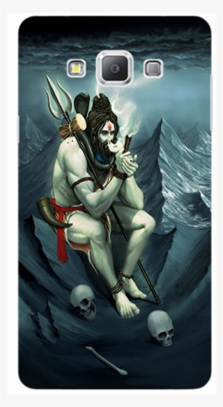 Galaxy A8 Smoking Shiva Mahadev Designer Printed 3d - Lord Shiva Smoking Chillum