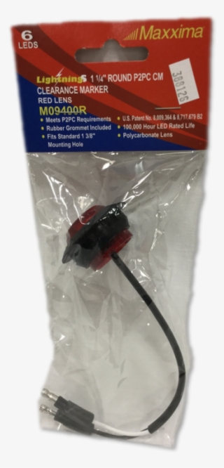 1-1/4″ Round Red Led Clearance/marker Lamp - Wire