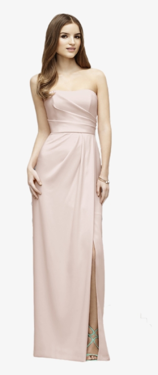 Lela Rose Lr221 Full Length Strapless Crepe Dress With - Dress